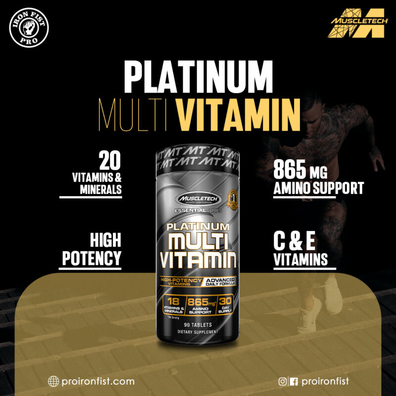 Muscletech Platinum Multivitamin - Shoaib Sports