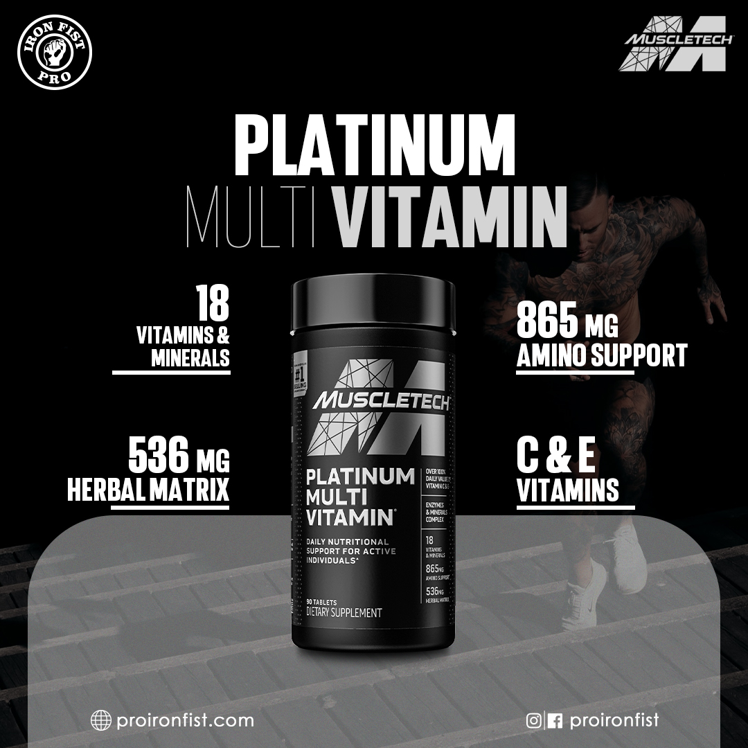 Muscletech Platinum Multivitamin Shoaib Sports